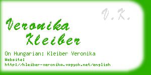 veronika kleiber business card